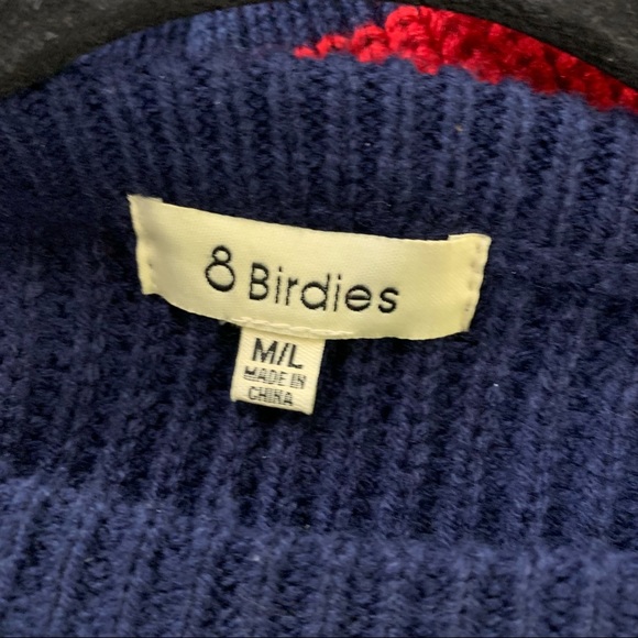 8 Birdies Coloured stripes Jumper. Size M/L - Picture 6 of 7